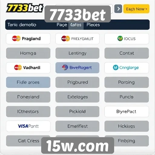 Métodos de pagamento disponíveis no 7733bet
