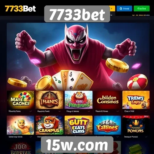 Jogos populares disponíveis na plataforma 7733bet